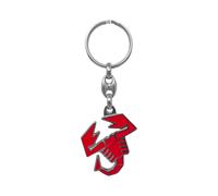 Portachiavi Abarth Scorpione Rosso Ufficiale in Metallo