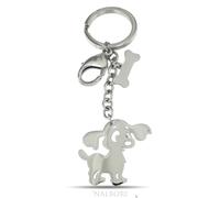 portachiavi acciaio anallergico inossidabile gancio cuore casa quadrifoglio cane