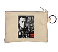Portachiavi Albert Camus I Know of Only One Duty and That is to Love, portamonete beige