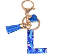 Portachiavi Alfabeto - L / Blu Scuro