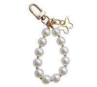 Portachiavi alla moda con fiocco, farfalla, cuore, fatto a mano, accessorio portatile per donne e ragazze, accessorio alla moda, B Farfalla, Taglia unica