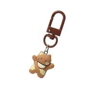 Portachiavi alla moda con gatti felici, accessorio semplice per tutti i giorni, grazioso ciondolo a forma di zaino per donne alla moda, regali per gli amanti dei gatti, Caff, Taglia unica