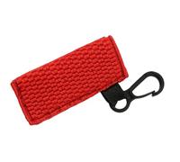 Portachiavi alla moda per balsamo per le labbra, portachiavi con clip elastica, pratico accessorio da viaggio, Rosso