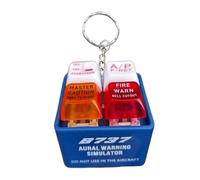 Portachiavi allerta piloti equipaggi | EGPWS Warning Sound Simulator | Taschia simulatore pilotaggio 'aviazione | Pulsante sicurezza portachiavi allerta luminosa con luce a LED alleviare stress