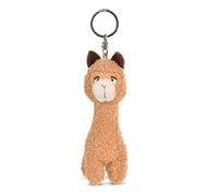 NICI-Portachiavi Alpaca al Paka 10cm Green, Colore Marrone Chiaro, 48600