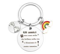 Portachiavi Amica,Regalo Amica,Regalo Migliore Amica,Regalo Amica Compleanno,Portachiavi Amicizia,Regalo Amica Natale,Regalo Amicizia Sorella,Idee Regalo Originali per Amica,Regalo Donna Compleanno