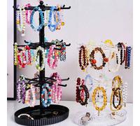 Portachiavi, Appendiaccessori, Supporto per piccoli ciondoli, Espositore per piccole statuine, Scaffale per bracciali, Mensola rotante, Organizer da scrivania, Regali per il ritorno a scuola, Regali p