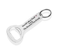 Portachiavi apribottiglie per papà Amante della birra Regalo del miglior papà del mondo! Amore, la ragione per cui bevi portachiavi (world-dad-opener)