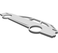Portachiavi Audi A6 C7 Accessorio Personalizzato Design Stampato 3D PLA