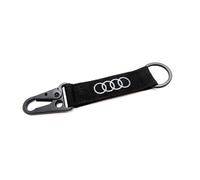 Portachiavi Audi Anelli Con Moschettone Keyring Nero Bianco