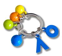 Portachiavi Australian Open Keyring Coloured Tennis Ball Charms - Multicolore