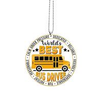 Portachiavi autista di autobus,Portachiavi autista scuolabus in acrilico | Regali di apprezzamento portatili appendibili decorativi per ragazze, donne, ragazzi, uomini, portachiavi, ciondolo Pologmase