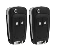 Portachiavi Auto Compatibile con Vauxhall Insignia, Astra, Meriva, Zafira, Movano, Mokka, Adam, Cascada, Corsa, Karl - Custodia di Ricambio per Telecomando Pieghevole a 2 Pulsanti