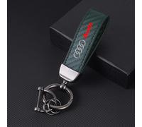 Portachiavi Auto Logo Audi Metallo Pelle per A1-A8 Q3 Q5 TT