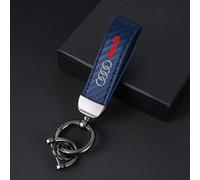 Portachiavi Auto Logo Audi Metallo Pelle per A1-A8 Q3 Q5 TT