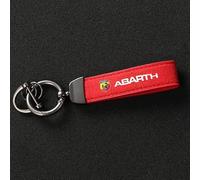 Portachiavi Auto per Abarth 124 Spider 2016-2019,accessori per Chiavi Auto Resistenti All'usura e Alla Polvere Parti di Ricambio Decorative Moda Personalizzata e Regali Creativi,Red-M