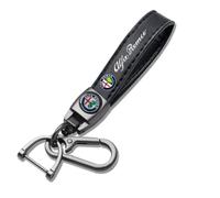 Portachiavi Auto per Alfa Romeo Giulia (952),accessori per Chiavi Auto Resistenti All'usura e Alla Polvere Parti di Ricambio Decorative Moda Personalizzata e Regali Creativi,Bla-ck-M