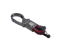 Portachiavi Auto per Smart Fortwo C450 1998-2006, Portachiavi per Auto in Metallo Resistente con Logo Auto per Uomo e Donna Accessori per Chiavi,Black-Red