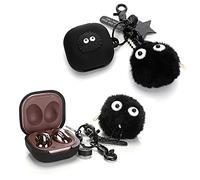 Portachiavi bambola e custodia per Samsung Galaxy Buds2 Pro (2022), Galaxy Buds 2 (2021), Galaxy Buds Pro (2021), Galaxy Buds Live (2020), XMBYGY Cover in silicone Accessori per Galaxy Buds Earbud