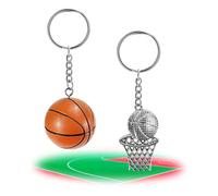 Portachiavi basket portachiavi, 2 Pz basket gadget basket bambino 3D portachiavi da basket arancioni Sport Palla Portachiavi Sacchetti Del Partito Riempitori Regali Basket per Ragazzi Uomini Fans