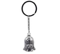 PORTACHIAVI BIKER "GUARDIAN BELL" CON CROCE E ALI D'ANGELO