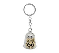 PORTACHIAVI BIKER "GUARDIAN BELL" ROUTE 66 GOLD