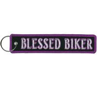 Portachiavi Biker Ricamato Con Anelli E Portachiavi - 1,25" x 6,2"