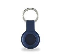 Hama Portachiavi Apple AirTag (custodia per AirTag, custodia protettiva, ciondolo, in silicone, con moschettone, custodia antigraffio, per il fissaggio a portachiavi, valigia, zaini, ecc.) blu