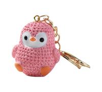 Portachiavi Boo Key Clip | Portachiavi a forma di animale in resina | Portachiavi con ciondolo in miniatura per gli amanti degli animali invernali di Natale, rosa, Refer to description