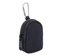 Portachiavi, borsa portatile per esterni, borsa da cintura, portamonete, portachiavi, portamonete portatile, borsa in tessuto Oxford, per campeggio, escursionismo, viaggi, Nero , Refer to description,