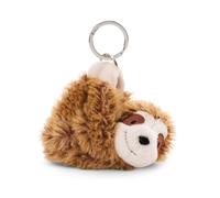 NICI- Portachiavi Bradipo Slobby 10cm Marrone-Delizioso Ciondolo in Forma di Animale in Morbido Peluche con Anello per cordini e Pendenti, Colore, 61210