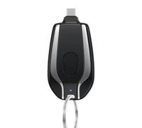 Portachiavi caricabatterie portatile 1600 mAh - Power Bank ultra compatto con ricarica rapida per telefoni Android, batteria di emergenza con USB-C e portachiavi per ricarica on-the-go