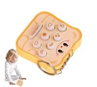 Portachiavi Charm, Fidget Toy, Glowing Whack-A-Mole Stress Accessory for Adults and Kids, Portable Relaxation Gift Bags, Birthdays, Home Use, Play Activities 2.44x2.44x0.91inch