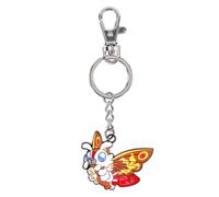 Portachiavi Charm In Smalto Di Godzilla E Mothra
