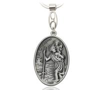 Portachiavi Christophorus, targa di San Cristoforo, patrona dei conducenti e dei viaggiatori, targa di San Cristoforo come talismano per auto e motociclisti, klein