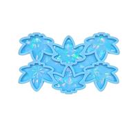 Portachiavi Ciondolo Stampo in Silicone Olografico Maple-Leaf Charm Resina Epossidica Stampo Luce Gioielli Fare Fornitura