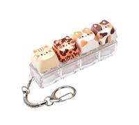 Portachiavi Clicker Ciondolo Decorativo Gatto a LED con Suono Nitido | Giochi Sensoriali da Tastiera Per Scuola Ufficio Viaggio in Auto Pendolarismo Relax di Zaino Borsa Stile D