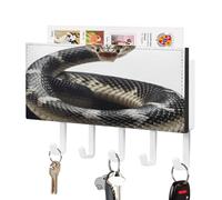 Portachiavi, Cobra Snake Print Key Hanger Wall Mount, Wall Key Hanger, Wall Key Rack, Key Holder Rack Mail Sorter Organizer