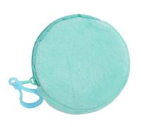 Portachiavi colorato in miniatura adorabile portamonete rotondo bello anello circolare ciondolo decorativo peluche ornamento leggero portamonete, Verde (lake green), Taglia unica
