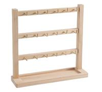 Portachiavi compatto Espositore Espositore salvaspazio Portachiavi Espositore Rack per il Rilascio di disordine Organizzazione Negozio, 1, Legno