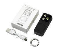 Portachiavi con allarme, 150 dB, autodifesa con LED, catena di allarme di sicurezza personale per donne anziane, studenti, ragazze, bambini, università, protezione quotidiana di sicurezza