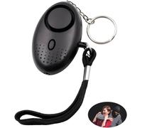 Portachiavi con allarme di attacco personale, 130 decibell, allarme panico con torcia LED, dispositivo di sicurezza personale per donne, bambini, anziani, sirena di emergenza compatta per viaggi