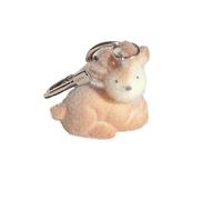 Portachiavi con alpaca bello e robusto, catena leggera e portatile, ideale per accessori personalizzati appassionati di amanti degli animali regalo