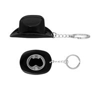 Portachiavi Con Apribottiglie | Apriscatole A Forma Di Cappello Da Cowboy - Strumento Manuale Per Aprire Bottiglie Di Birra,Per L'Uso In Casa Cucina Bar Matrimonio Festa Raduno Uomini Donne E