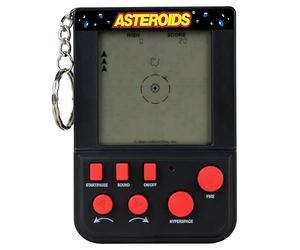 Portachiavi con asteroidi Arcade. Mini gioco arcade retrò, con classico asteroidi, console portatile tascabile, regalo nostalgico per bambini e adulti