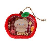Portachiavi Con Bustina Trasparente Design Cartoon 3D Con Stelle Per Cover