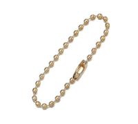 Portachiavi con catena a sfera 500 catenelle perline a rotonde, lunghezza 12 cm, for targhetta for cani connettore, gioielli pendenti fai da te(KC Gold)