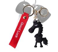 Portachiavi Con Charm Cavallo Per Donne,Ciondolo in Morbida Stile Cartoon | 2026 Portachiavi per l'Anno del Cavallo | Per Compleanno Festività Capodanno Collezione Famiglia Colleghi Fan Casa Viaggio