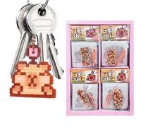 Portachiavi Con Ciondolo Capibara,Kit Creativo Fai da Te per Bambini Attività Manuali Giocattolo | Perline per Realizzare Portachiavi | Regalo Creativo per Bambini Gioco Educativo