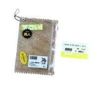 Portachiavi con ciondolo in PVC con cerniera per organizzare le carte piccole Photocard Protector Custodia portatile per carte portachiavi ciondolo carino titolare della carta